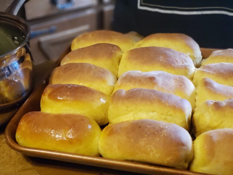 twml pumpkin yeast rolls