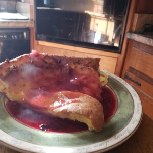 german pancake recipe with berry sauce